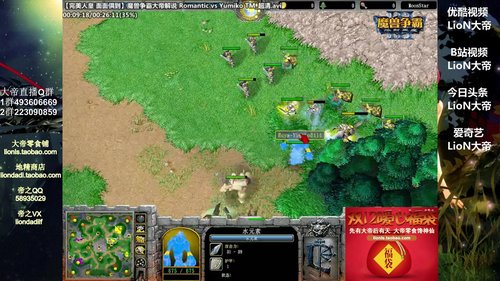 我在斗鱼看大帝LioN直播魔兽争霸
